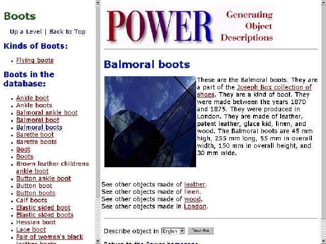 Description of the Balmoral Boots